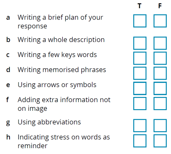 Describe Image Work Sheet - PTE School 3